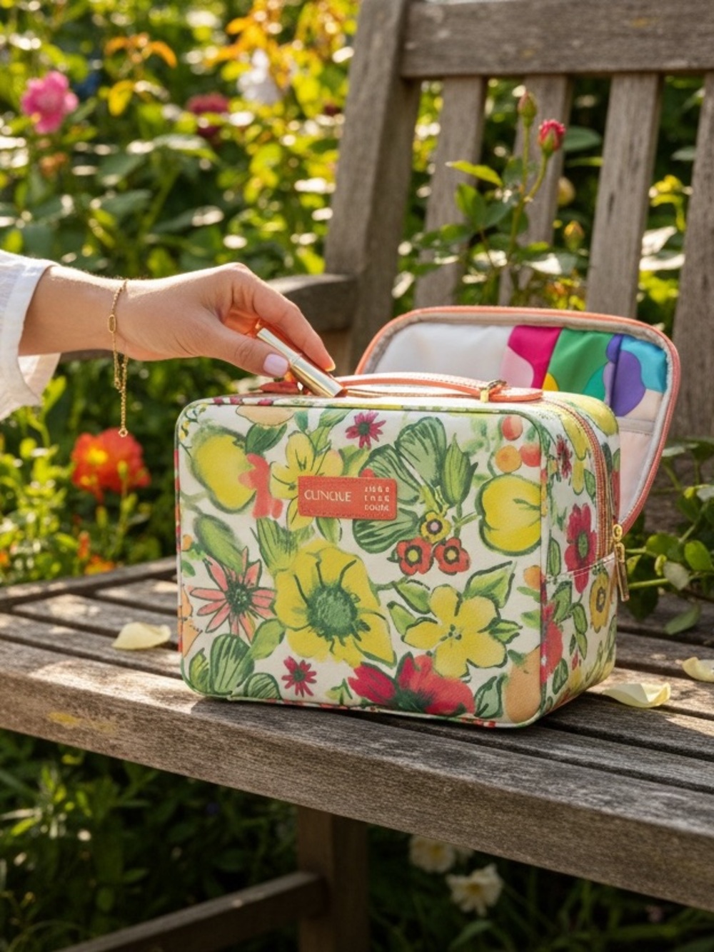 Clinique x Jonathan Cohen travel case zip around